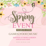 spring Publicación de Instagram template
