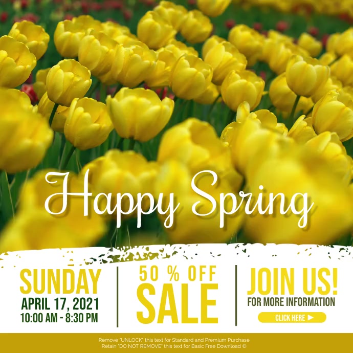 Spring Template | PosterMyWall