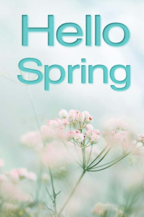 Spring Plakat template
