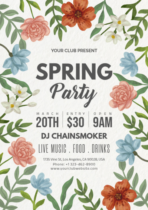 spring Template | PosterMyWall