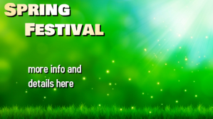 spring Digitalanzeige (16:9) template