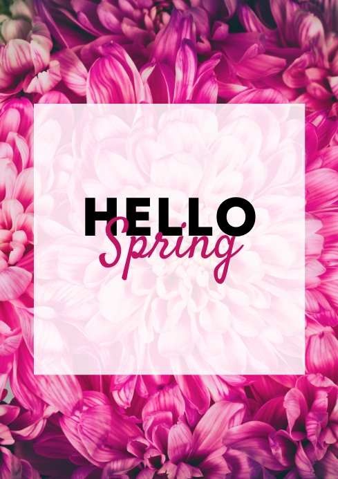 SPRING A4 template