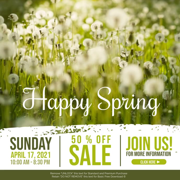 Spring Template | PosterMyWall