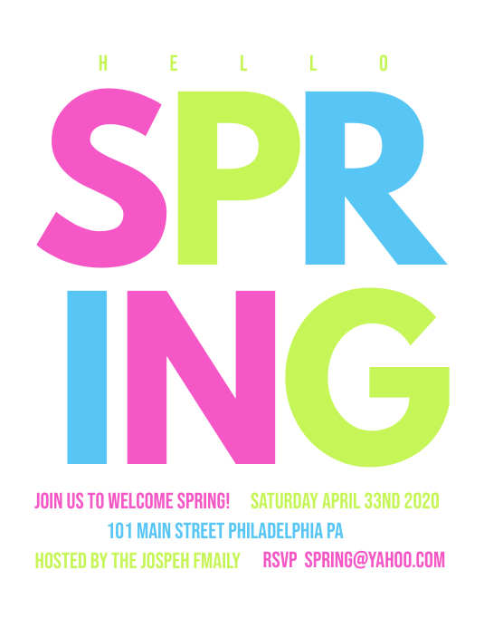 Copy of Spring | PosterMyWall