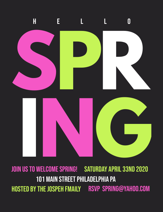 Copy of Spring | PosterMyWall