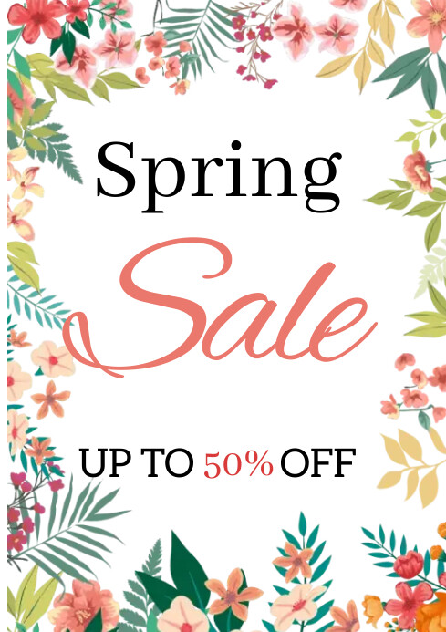 Spring Template PosterMyWall