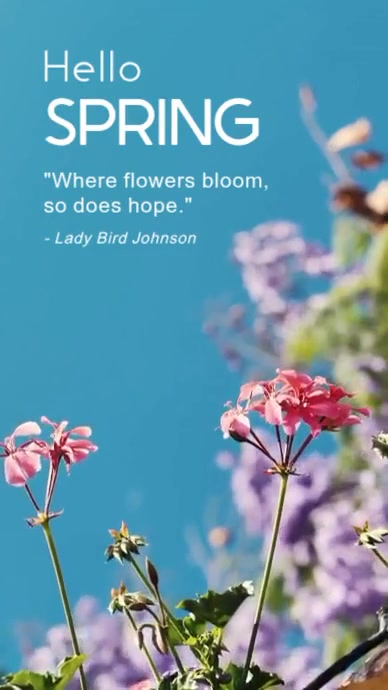 spring Instagram Story template