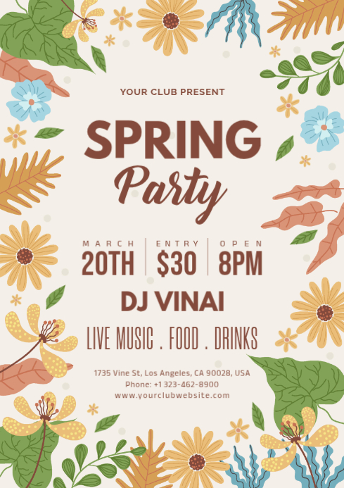 spring Template | PosterMyWall