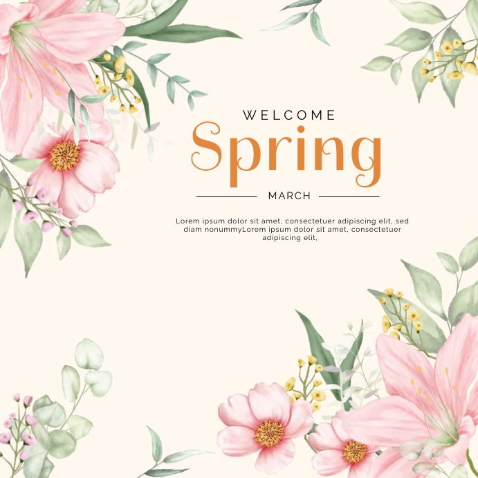 Spring Template | PosterMyWall