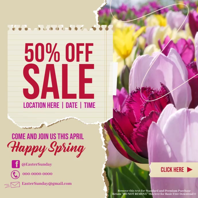 Spring Template | PosterMyWall