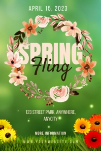 Spring Fling Poster Template | PosterMyWall