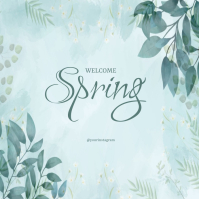 spring, hello spring Template | PosterMyWall