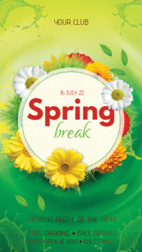 Spring Digital Display (9:16) template