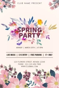 spring Cartaz template