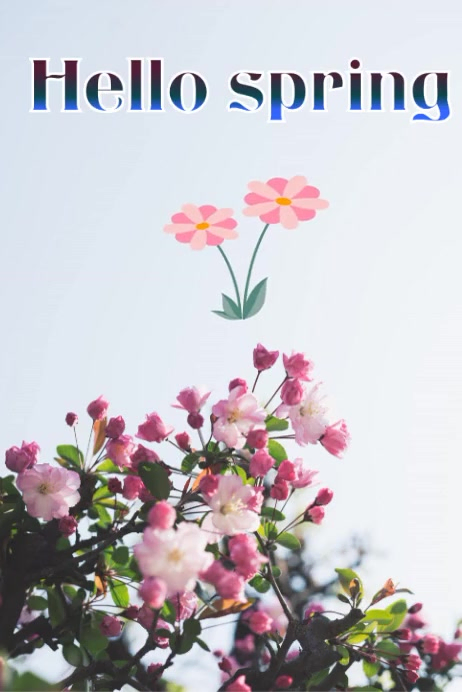 White Spring Posters Template | PosterMyWall