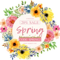 Spring สี่เหลี่ยมจัตุรัส (1:1) template