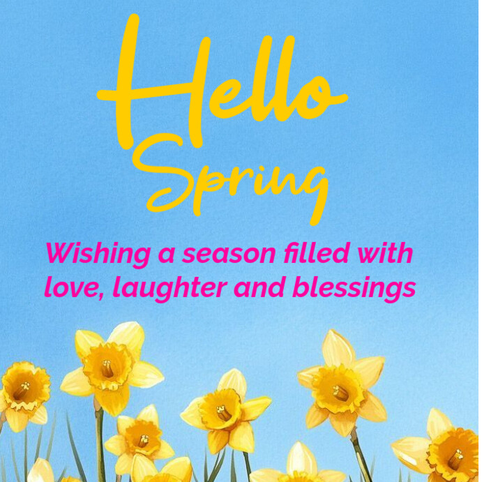 spring Instagram Post template