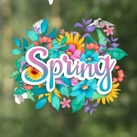 Spring Instagram Post template