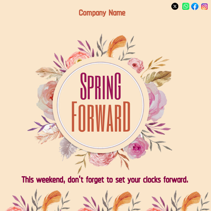 Spring Template | PosterMyWall