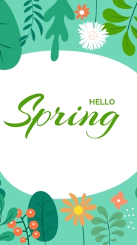 Spring Templete Plates SPRING Template | PosterMyWall