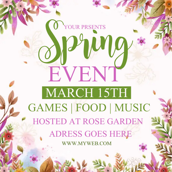 spring Template | PosterMyWall