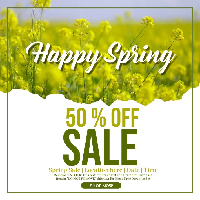 Spring Template | PosterMyWall