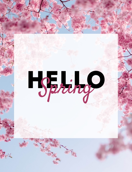 SPRING Flyer (US Letter) template