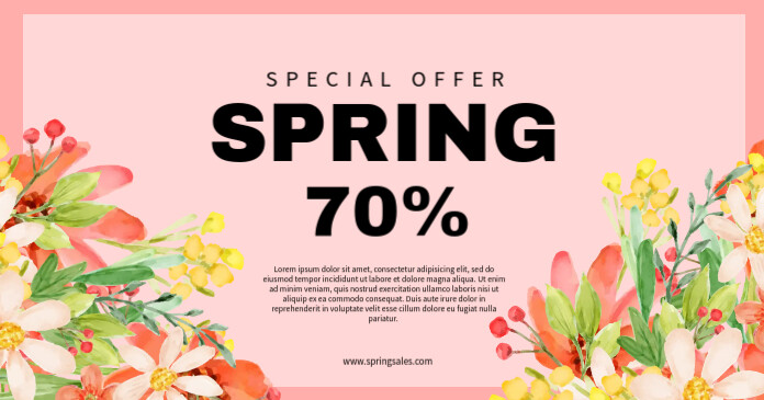 Spring Discount Template | PosterMyWall