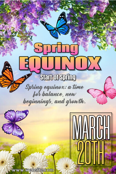 Spring Equinox Deviantart Plantilla de Spring equinox | PosterMyWall