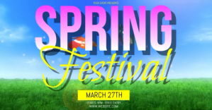 SPRING event ad social media Facebook Shared Image template