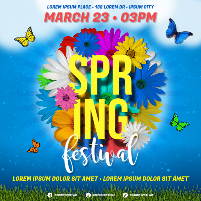 Spring Show Banner SPRING EVENT BANNER Template | PosterMyWall