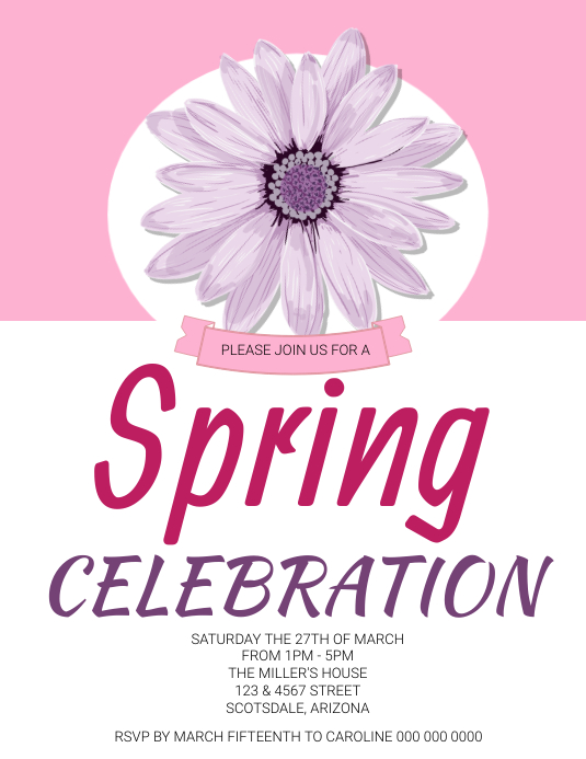 Spring Work Party Invitation SPRING EVENT DAY Party Invitation Template | PosterMyWall