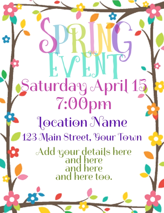 Spring Event Template | PosterMyWall