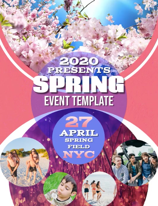 SPRING EVENT DIGITAL VIDEO Flyer Template Folheto (US Letter)