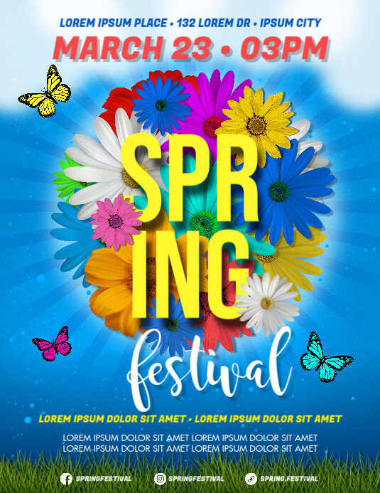 Fun Spring Event Flyer Stunning Spring Event Flyer Template - Forestryencyclopedia