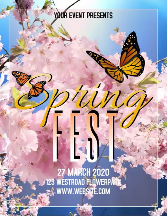 Spring Event Flyer Plakat Vorlage Vorlage Postermywall