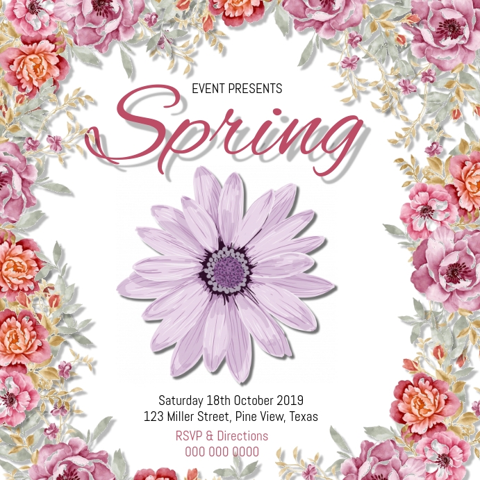 Fun Spring Event Flyer SPRING EVENT FLYER POSTER TEMPLATE | PosterMyWall