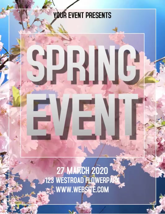 SPRING EVENT FLYER POSTER TEMPLATE | PosterMyWall