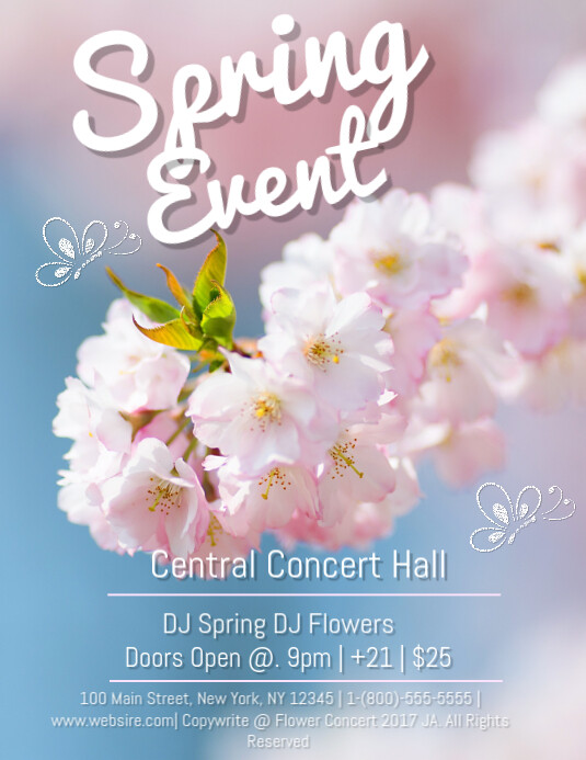 Fun Spring Event Flyer Spring Event Template | PosterMyWall