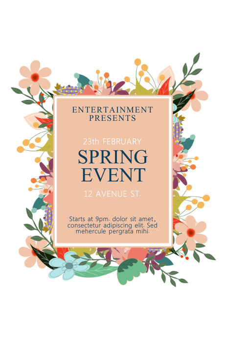 Spring Event Flyer Template | PosterMyWall