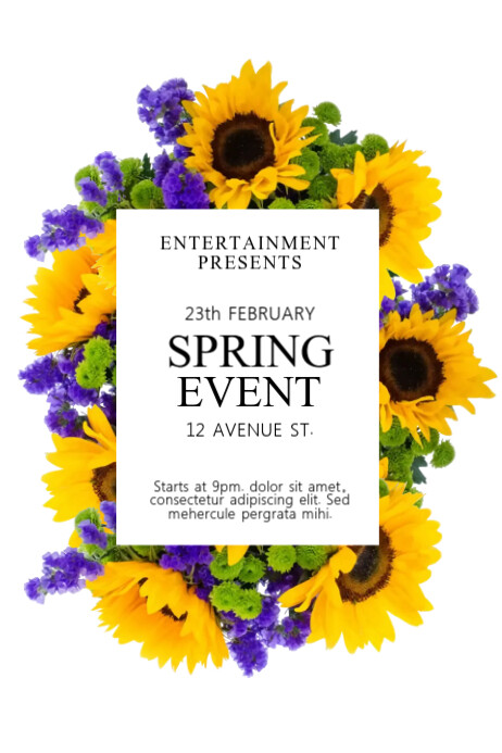 Spring Event Flyer Template