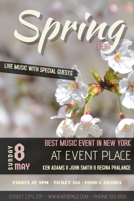 Spring Event Flyer template | PosterMyWall