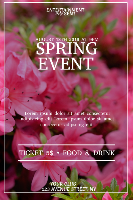Spring event flyer template | PosterMyWall