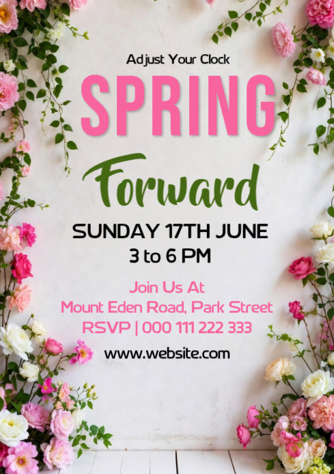 Spring Networking Invite Spring Event Invitation Template | PosterMyWall