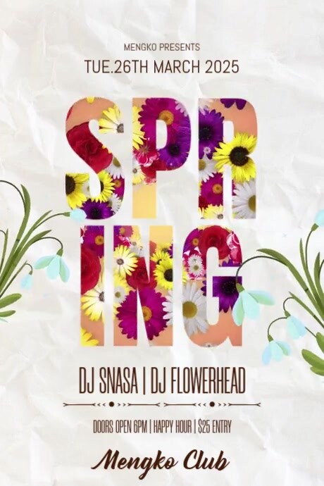 Spring Events Spring Showcase Logo Spring Event Invitation Template | PosterMyWall