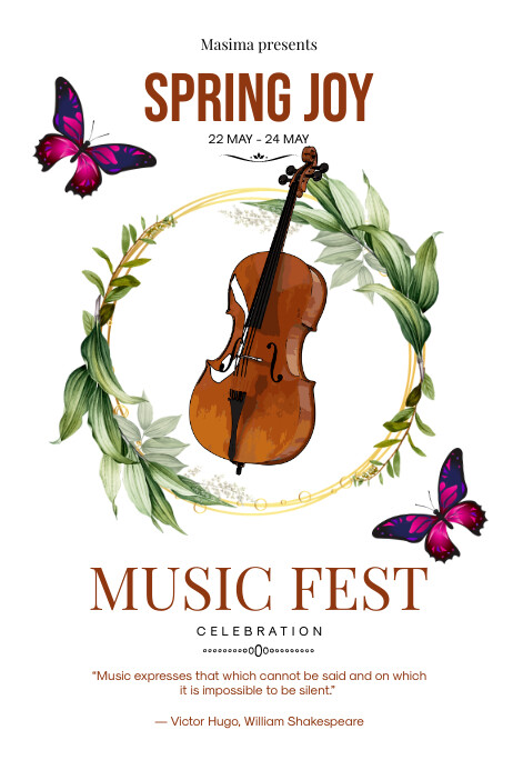 Spring Event Poster Template | PosterMyWall