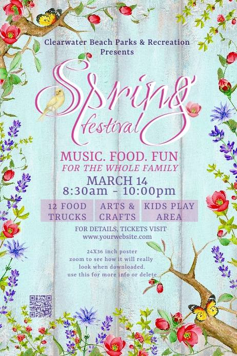 Spring Event Poster Template | PosterMyWall