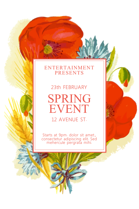 Spring Event Flyer Template | PosterMyWall