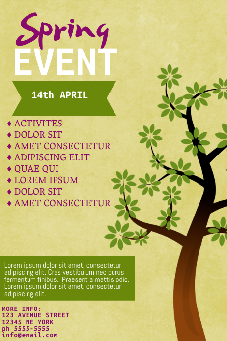 Spring Event Flyer Template | PosterMyWall