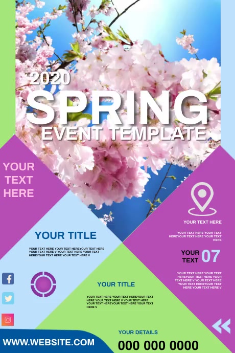 SPRING EVENT POSTER TEMPLATE | PosterMyWall